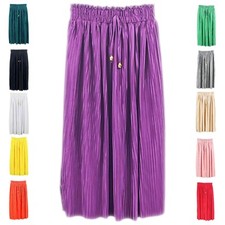 Girls Pleated Midi Skirts