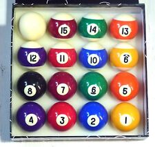 EX DEMO SPOTS & STRIPES 2 1/4" (57.2mm) POOL BALLS (AMERICAN POOL SIZE)