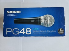Shure PG48 Wired Microphone Handheld Mic Vocal Cardioid Dynamic Microphone