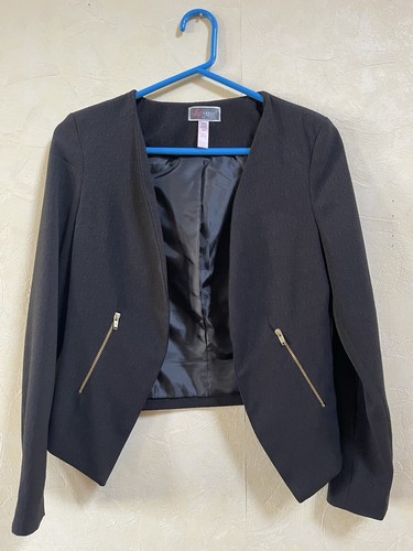 Lipsy black crop jacket - black, size