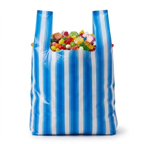 Blue candy stripe - blue,