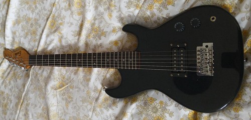 Black electric guitar - electric, with