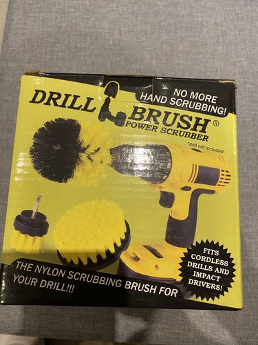 Drill brush power scrubber for - scrubber,