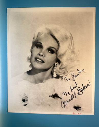 Carroll baker signed - signed, photo