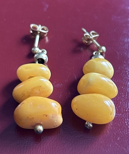 Vintage amber egg - amber, drop