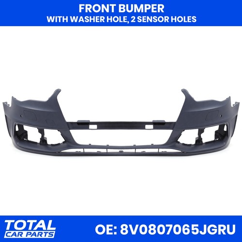 Primed front bumper with - primed,