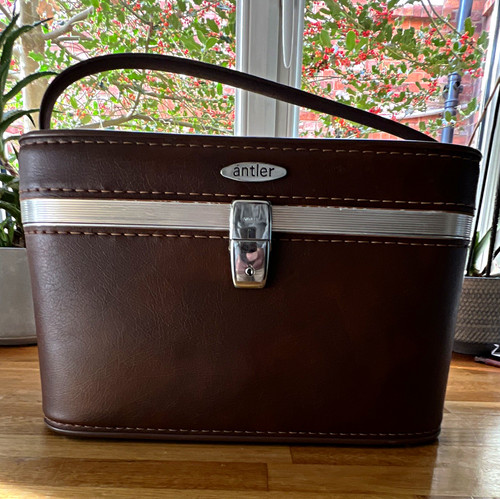 Antler vintage brown hard - vintage,