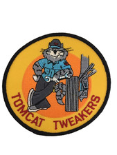 TOP GUN U.S. Navy Aviation F-14 Tomcat Tweakers large cloth embroidered patch.