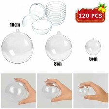 120Pcs Clear Plastic Balls
