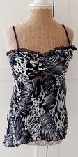 Ladies Black Animal Print