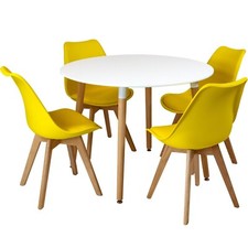 Circular Dining Table Set 4
