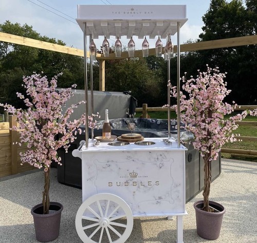 Champagne prosecco drinks - champagne, cart