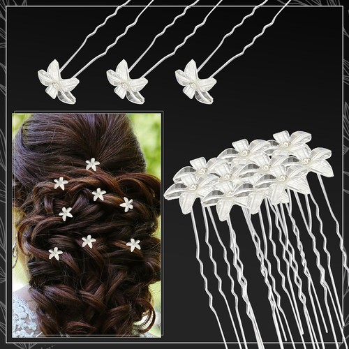 Bridal hair clips pearl - bridal,