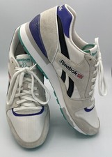 Reebok GL6000 Classic Athletic Sneaker Mens Size 12 White Teal Purple HTF Color