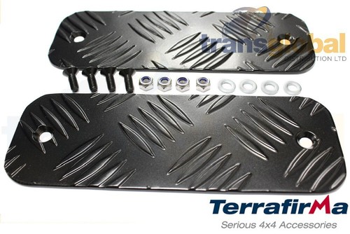 Black chequer plate - chequer, bumper