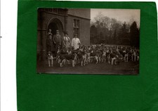 Real Photo Postcard Cheshire Hunt Hounds by Harry Brookes of Northwich C.1920