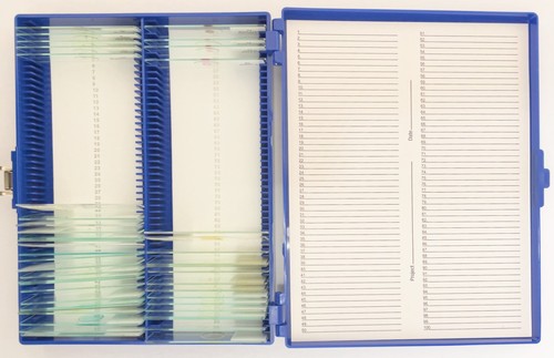 Microscope slides set assorted - microscope,