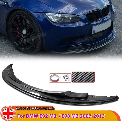 Carbon look front lip splitter - front,