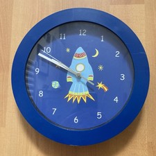 Vintage Next Lift Off Rocket Space Theme Wall Clock Rare