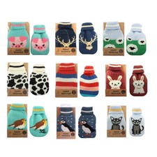 Reuseable Knitted Hand Warmer Gel Instant Heat Pad Pocket Size Winter Gift