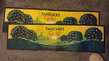 THATCHERS GOLD VERY RARE CIDER BAR RUNNER MAT MANCAVE BIRTHDAY CHRISTMAS GIFT X2