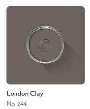 FARROW & BALL PAINT  SAMPLE 10ML - LONDON CLAY # 244 ESTATE EMULSION 