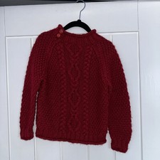 Children’s Deep Red  Aran