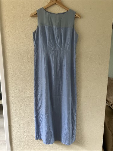 100 linen cornflower - 100%, blue