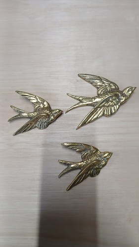 Brass flying bird - bird, swallows