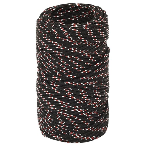 Boat rope black 100 m - 2,