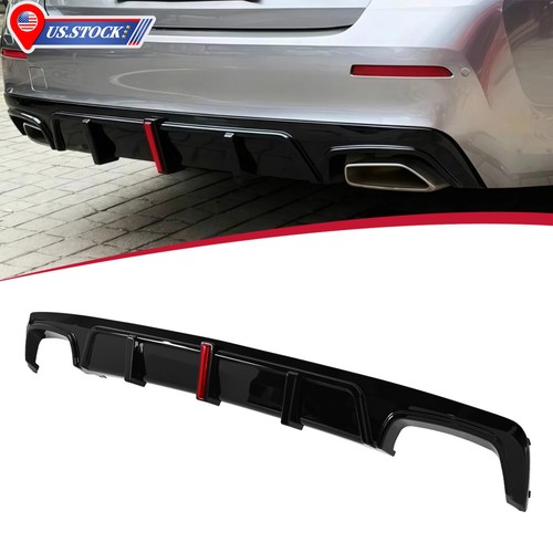 Gloss black rear bumper - rear,