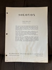 Hammond Solovox Models J K L