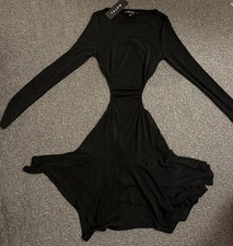 Motel Black Skater Dress –