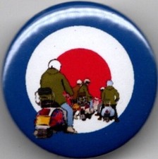 MODS ON SCOOTERS Pin Badge