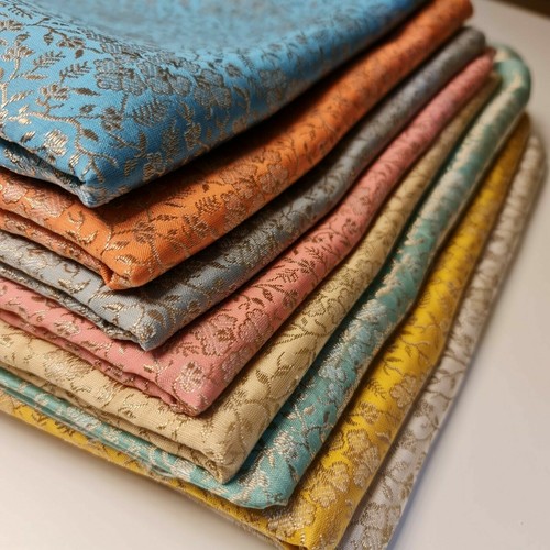 Ditsy floral gold metallic - floral,