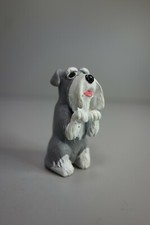 Puppy In My Pocket SCHNAUZER Dog Figure - Used, Miniature Dog Toy, Collectible