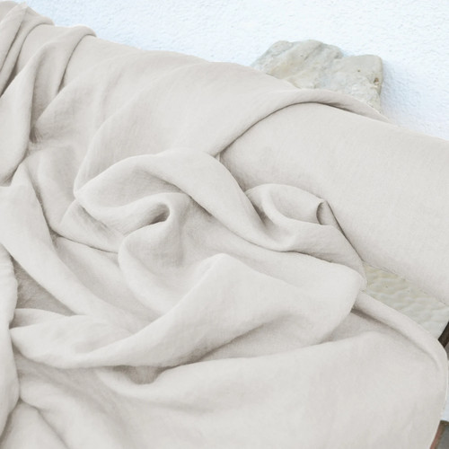 Natural linen fabric the - natural,