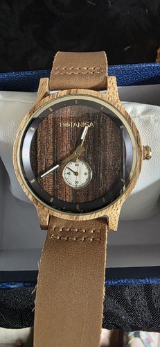 Botanica wooden watch with tan - botanica,