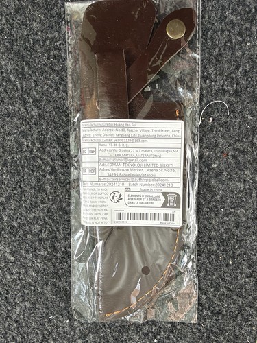 Brown embossed leather sheath - brown,