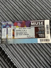 MUSE 2010 Tour Wembley stadium London ticket unused 10th Sept 2010
