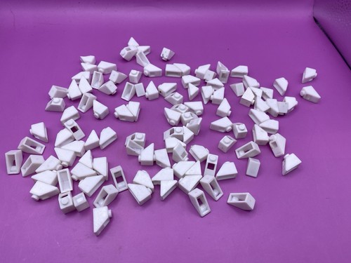 Lego white slope 2x1 - lego,