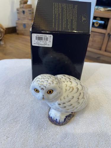 Royal crown derby snowy owl - royal,