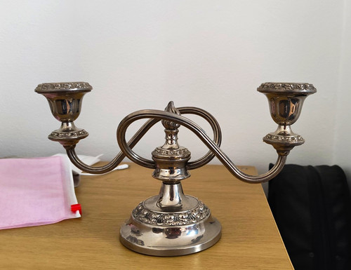 Silver plated polished metal - plated,