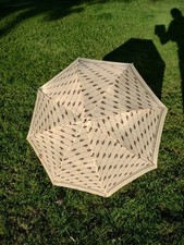 Vintage Lacoste Compact Folding Umbrella Novelty Crocodile Pattern