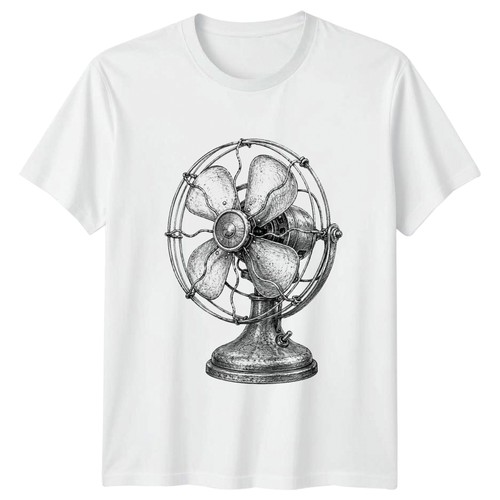 Vintage electric fan shirt - electric,