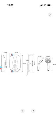 Mira electric power - go, shower