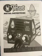 TESORO MOJAVE METAL DETECTOR OPERATOR MANUAL NEXT DAY SHIPPING
