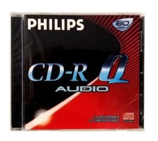 Philips CD-R Q Audio CD R Recordable Compact Disc 80min / 700mb - NEW & SEALED