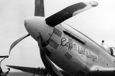 WWII B&W Photo P-51 Mustang