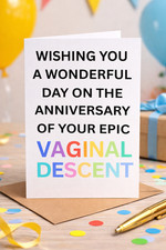 Funny rude birthday card - birthday, adult